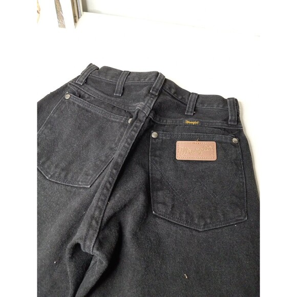 Wrangler 5 X 36 Made In USA Jeans Novak, Black Hi-Rise - Picture 3 of 5
